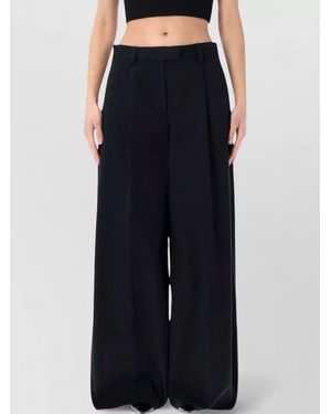 Thelatest Deva Tailored Wide Leg Pleated Pants - Blue