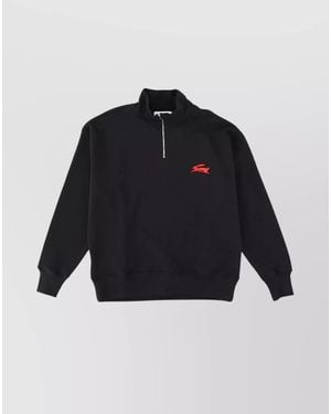 MSGM Cotton Regular-Fit Sweatshirt - Blue