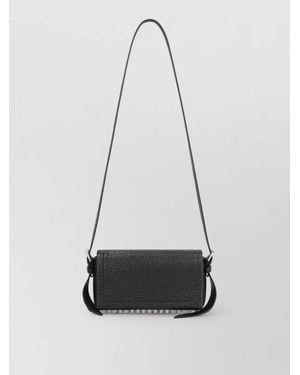 Alexander Wang Slim Leather Clutch Shoulder Bag - White