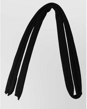 Dolce & Gabbana Wool Knitted Skinny Scarf - Black