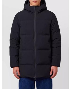 Herno Down Quilted Hooded Puffer Coat - Blue