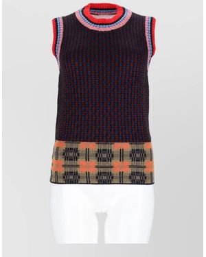 Dries Van Noten Knitted Top - Blue