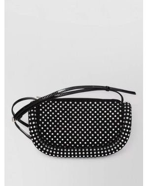 JW Anderson Bumper Suede Leather Cross-Body Bag - Black