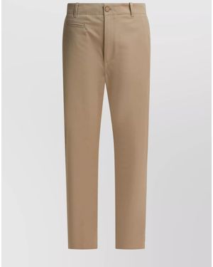 Givenchy Cotton Straight-Leg Trousers - Natural