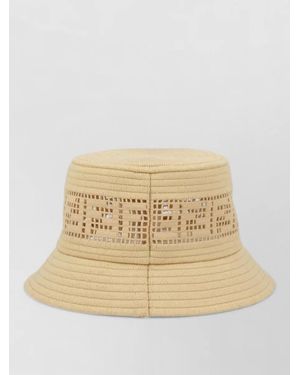 Fendi Raffia Bucket Hat - Natural