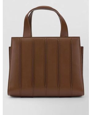 Max Mara Whitney 5 Small Tote Shoulder Handbag - Brown