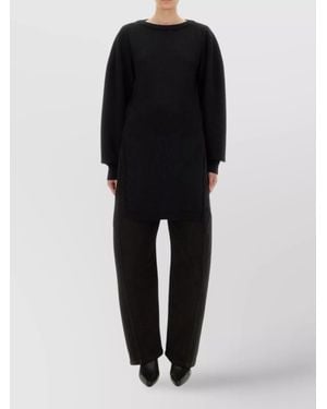 Lemaire Wool Regular-Fit Knitted Dress - Black