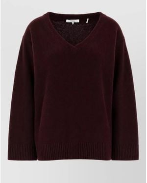 FRAME Cashmere Oversized Sweatshirt - Purple