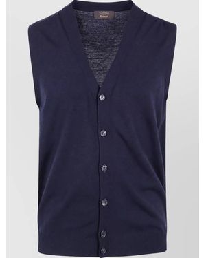 Zanone Wool Vest - Blue
