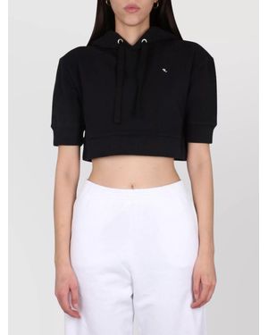 Raf Simons Cotton Hooded Sweatshirt - Black