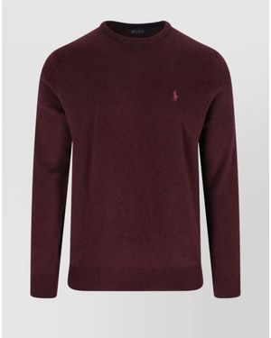 Polo Ralph Lauren Wool Crewneck Jumper - Purple