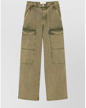 Ami Paris Straight Pants - Green