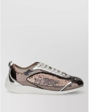 Pinko Sequined Low-Top Sneakers - Multicolor