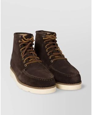 Sebago Leather Tala Ankle Boots - Brown