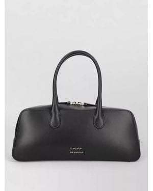 Loulou de Saison Leather Mini Tote Bag - Black