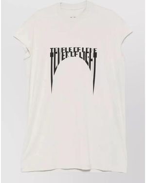Rick Owens Ribbed Oversized Sleeveless Cotton T-Shirt - Multicolour