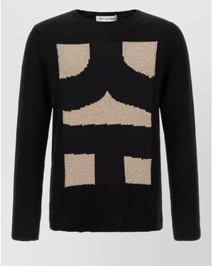 Comme des Garçons Geometric Intarsia Sweater - Black