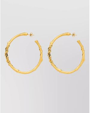 Saint Laurent Hoop Earrings - Metallic