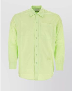 House Of Sunny Vito Shirt With Chest Pocket And Long Sleeves - Green