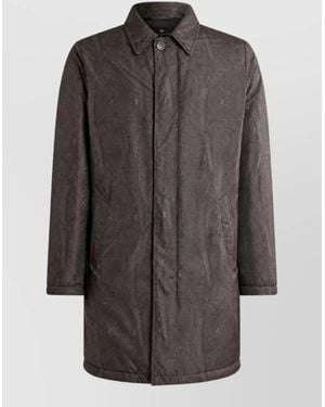 Etro Padded Raincoat - Gray