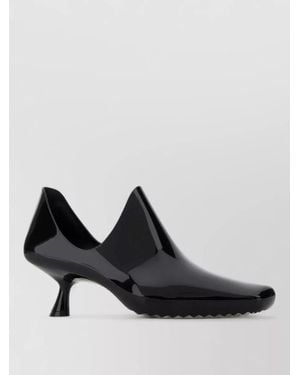 Loewe Emily Pvc Court Shoes Sculpted Heel Glossy - Black