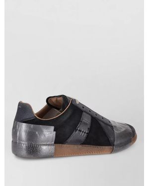 Maison Margiela Leather Low-Top Trainers - Black