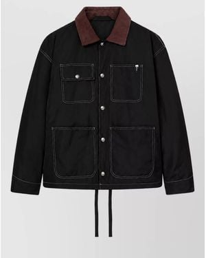 Palm Angels Logo Field Jacket - Black