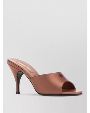 Miu Miu Satin Mules - Pink