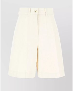 Patou Denim Bermuda Shorts - Natural