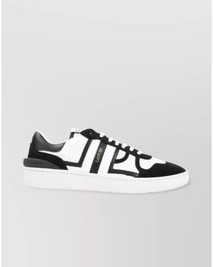 Lanvin Leather Clay Low-Top Trainers - Metallic