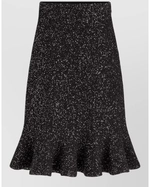 Dior Knit Fitted Skirt - Black