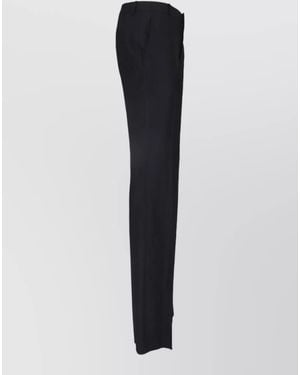 Saint Laurent Tailored Trousers Flared Leg Side And Back Pockets - Blue