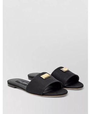 Dolce & Gabbana Polyester Slides - Gray