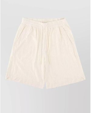 Drole de Monsieur Cotton Tailored Shorts - Natural