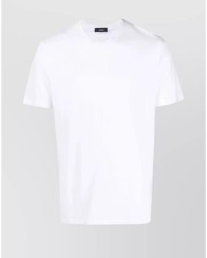 Herno Regular Fit Short Sleeve Crew Neck T-Shirt - White