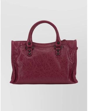 Balenciaga Urban Shoulder Bag Adjustable Strap - Purple