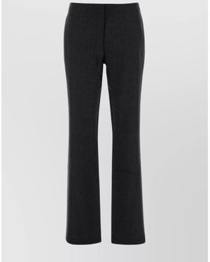 Our Legacy Embroidered Wool Straight Pants - Black