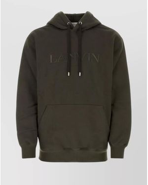Lanvin Cotton Oversized Hoodie - Green