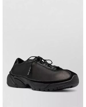 Our Legacy Leather Low-Top Sneakers - Black