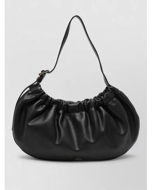 A.P.C. Ninon Shoulder Bag Adjustable Strap Handle - Black
