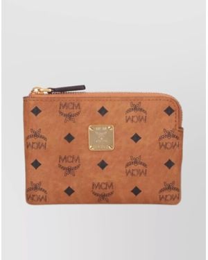 MCM Hardware Keyring Attachment Wallets - Brown