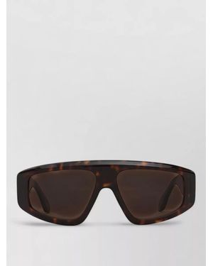 Alaïa Aviator Mask Sunglasses Acetate Square Frame - Grey