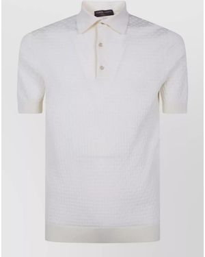 Filippo De Laurentis Short-Sleeve Polo Shirt - White