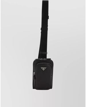 Prada Leather Phone Holder - White