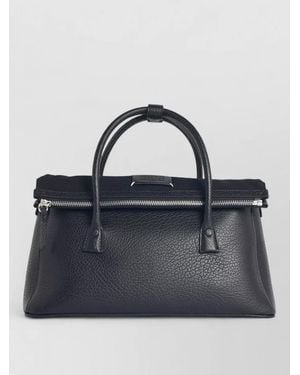 Maison Margiela 5Ac East West Leather Tote Bag - Blue