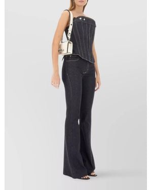 McQueen Slim-Fit Bustier Top - Multicolour