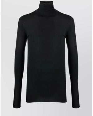 SAPIO High-Neck Long-Sleeve Top - Black