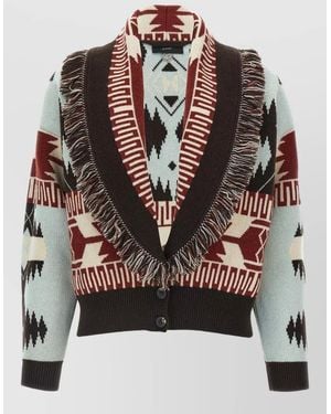 Alanui Wool Cashmere Cardigan - Gray