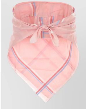 Prada Checked Cotton Lightweight Womenswear Top - Pink