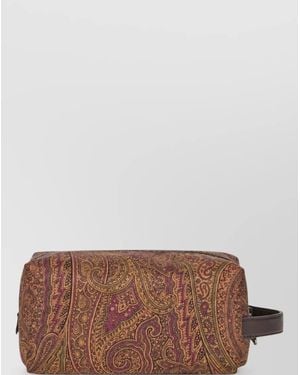 Etro Nylon Paisley-Print Belt Bag - Brown